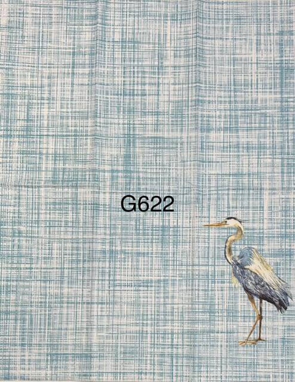 Beach (G622) - Heron with Blue Background