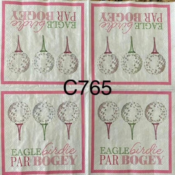 Sports (C765) - Eagle Birdie Par Bogey Golf Balls