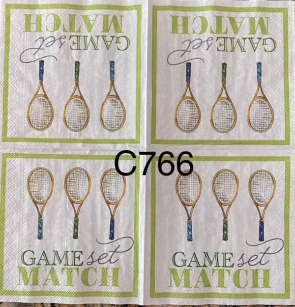 Sports (C766) - Game Set Match Tennis Rackets