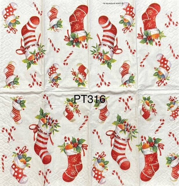 Christmas (PT316) - Christmas Stockings and Candy Canes