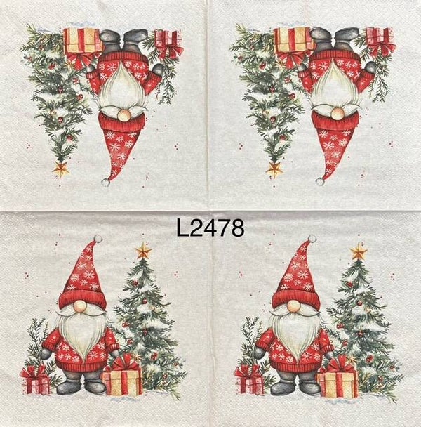 Gnome (L2478) - Christmas Gnome with Tree and Presents