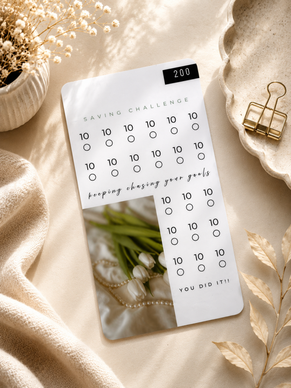 Minimal Saving Challenge Set – 200 / 400 / 1000 CHF