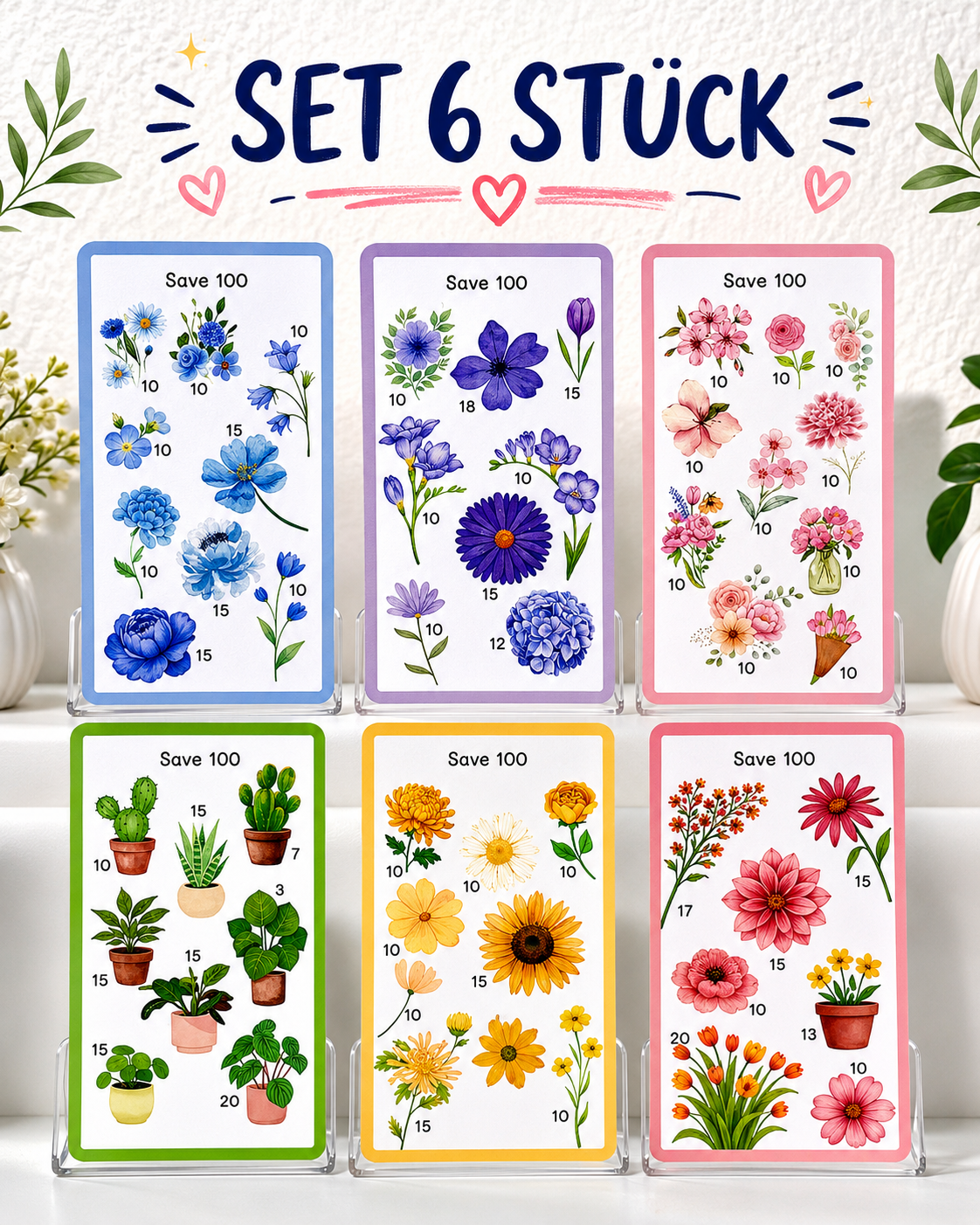 Set 6 Blumen