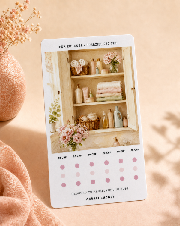 Sparchallenge Für Zuhause – Sparziel 270 CHF