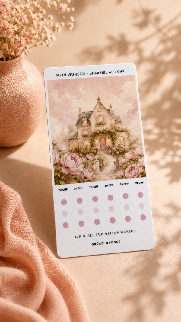 Sparchallenge Mein Wunsch – Sparziel 450 CHF