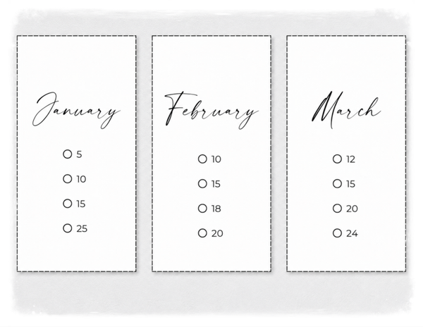12 Monate Sparchallenge – Jahres-Set