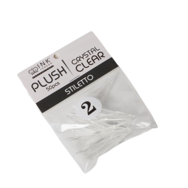 Plush Tips Refill Stiletto Crystal Clear 2