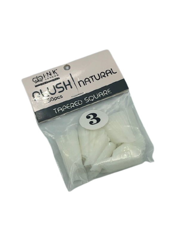 Plush Tips Refill Tapered Square Natural 3