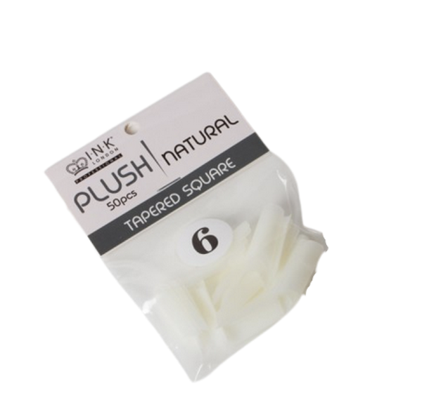 Plush Tips Refill Tapered Square Natural 6