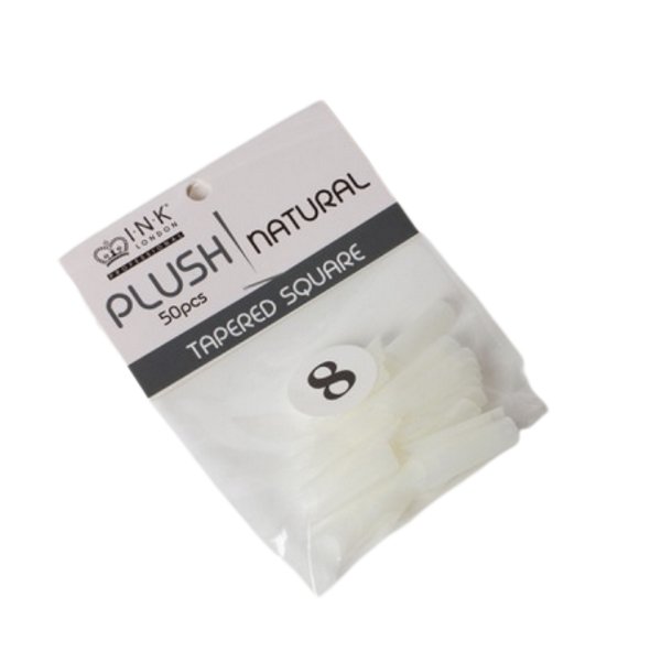 Plush Tips Refill Tapered Square Natural 8