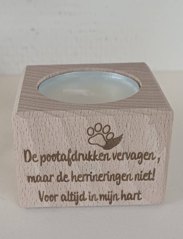 Gedenks Theelichthouder 4cm