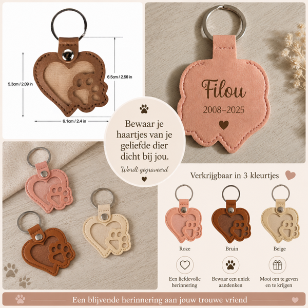 Sleutelhanger dierenhaar