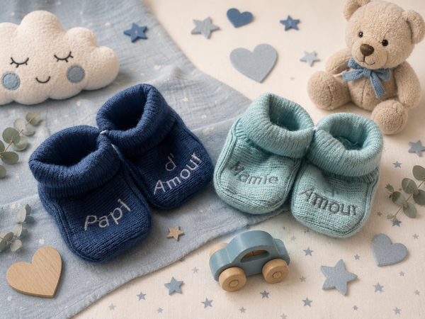 Chaussons "Papy&Mamie"