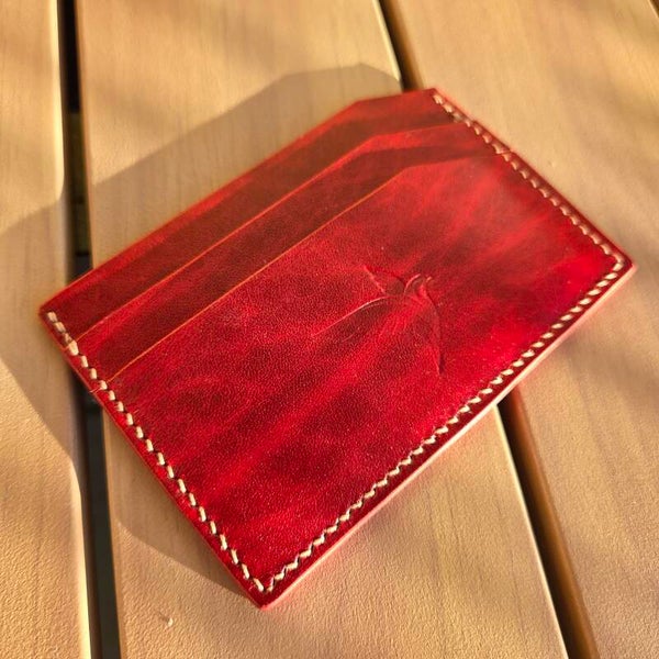 Porte-cartes 3 emplacements Rouge