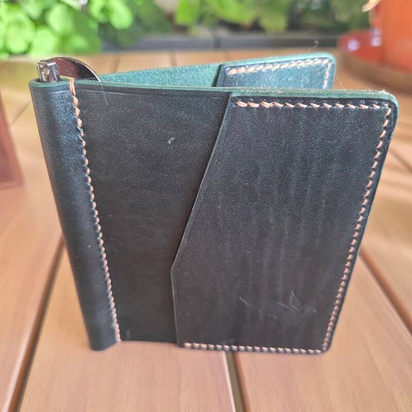 Porte-cartes et billets - Coloris vert profond