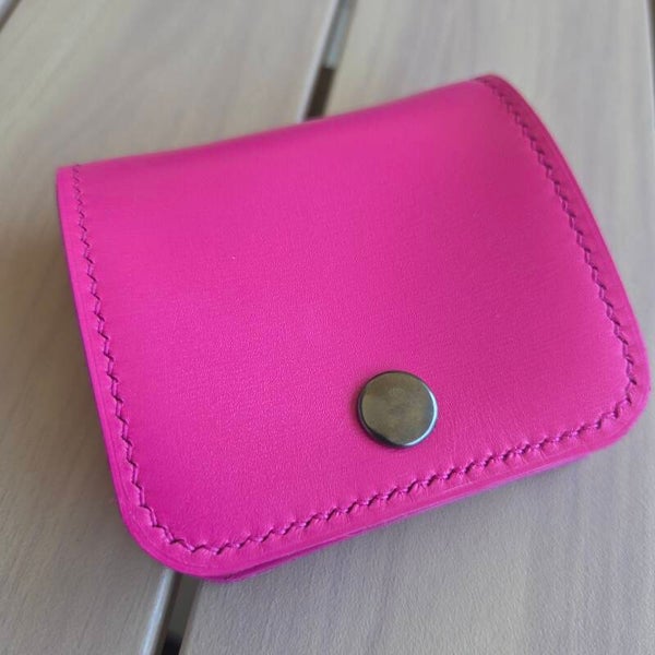 Porte-monnaie compact rose