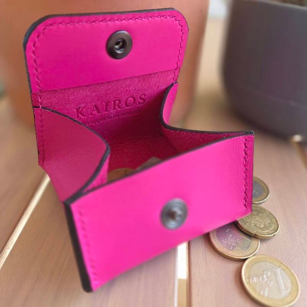 Porte-monnaie cube rose