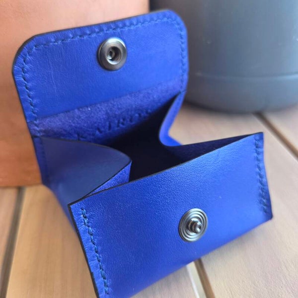 Porte-monnaie cube bleu