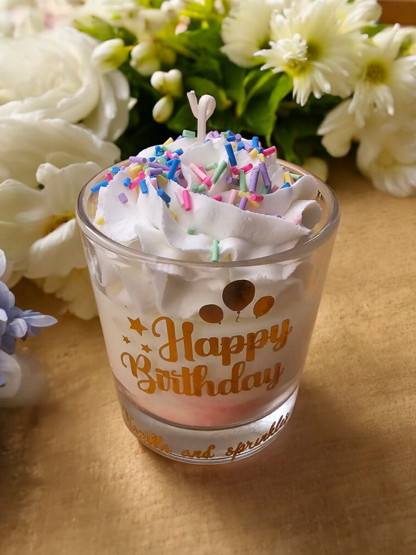 Vanilla and sprinkles