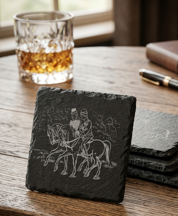 Elegant Horse Coasters Set