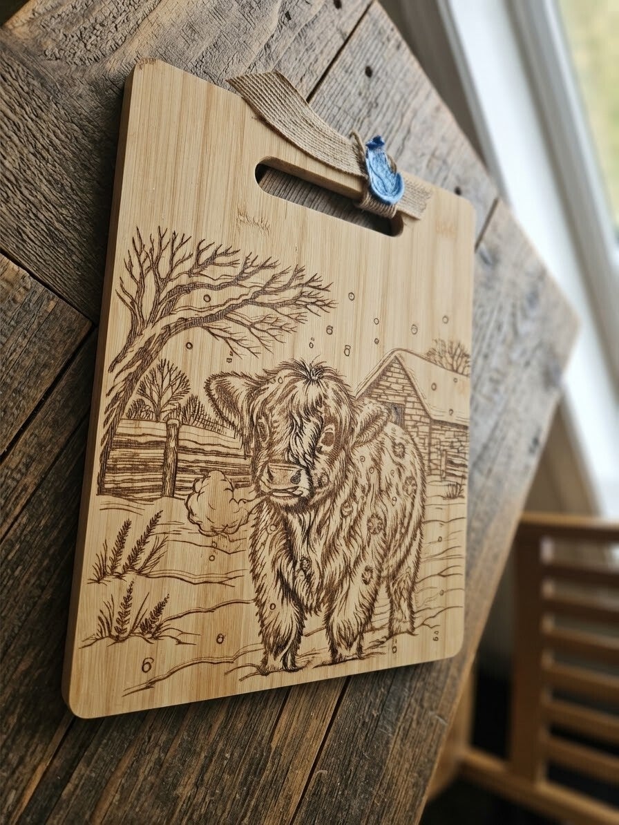 Highland Cow in winter