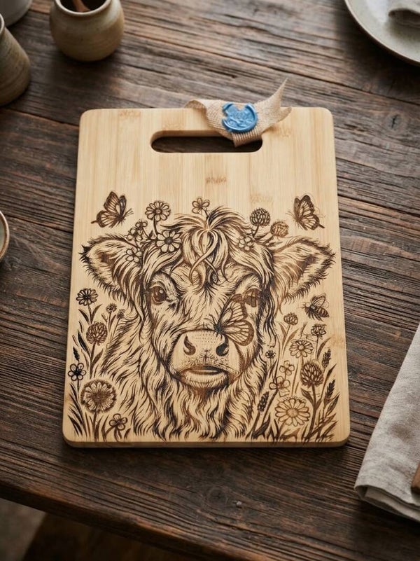 Highland Cow in spring
