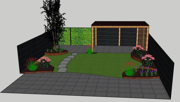 Beplantingsplan voor borders t/m 9m2