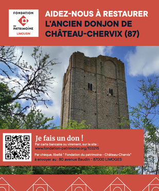 Comment faire un don pour le projet de la tour de Château-Chervix