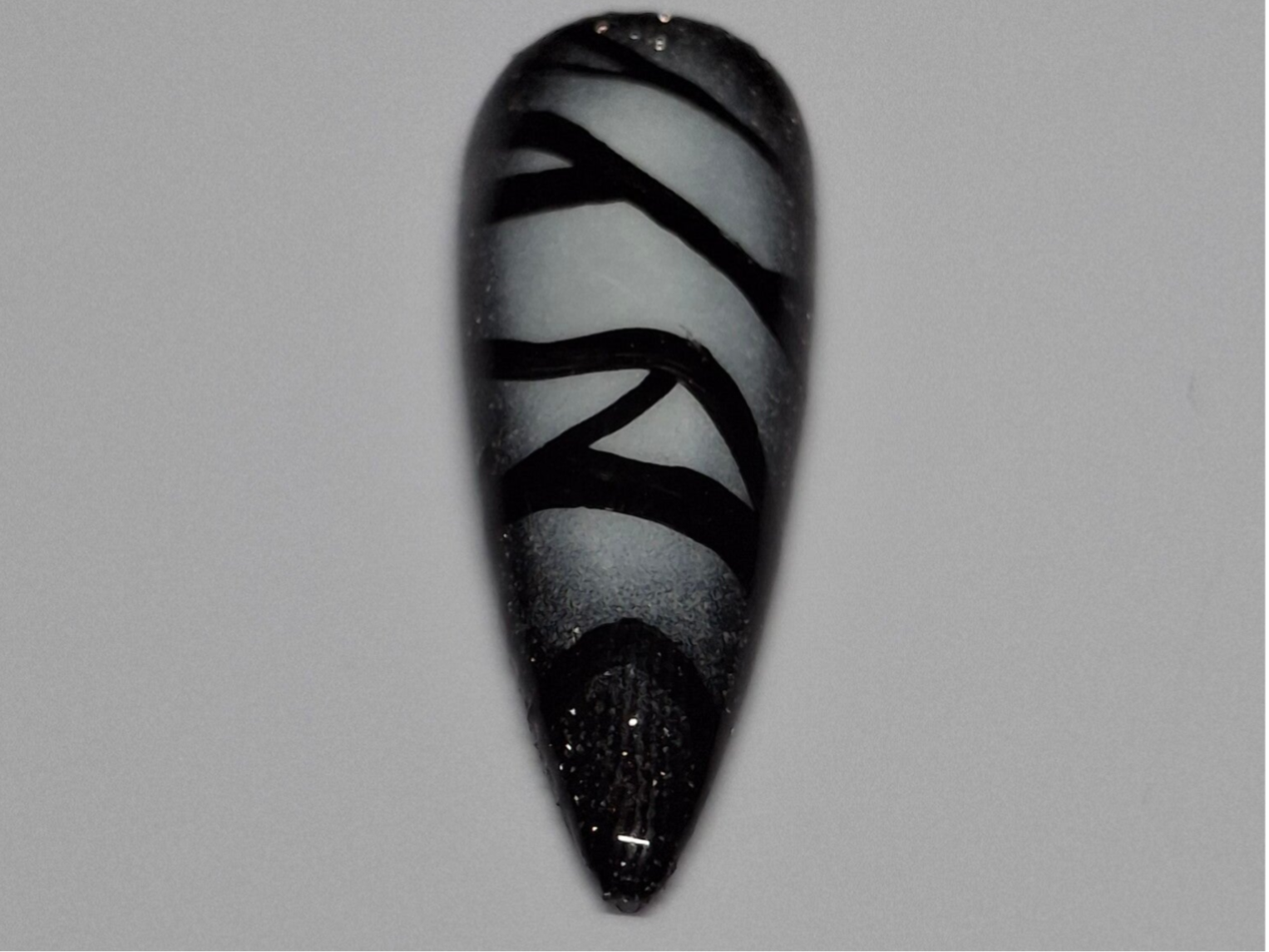 Press on nail Paillette Noir