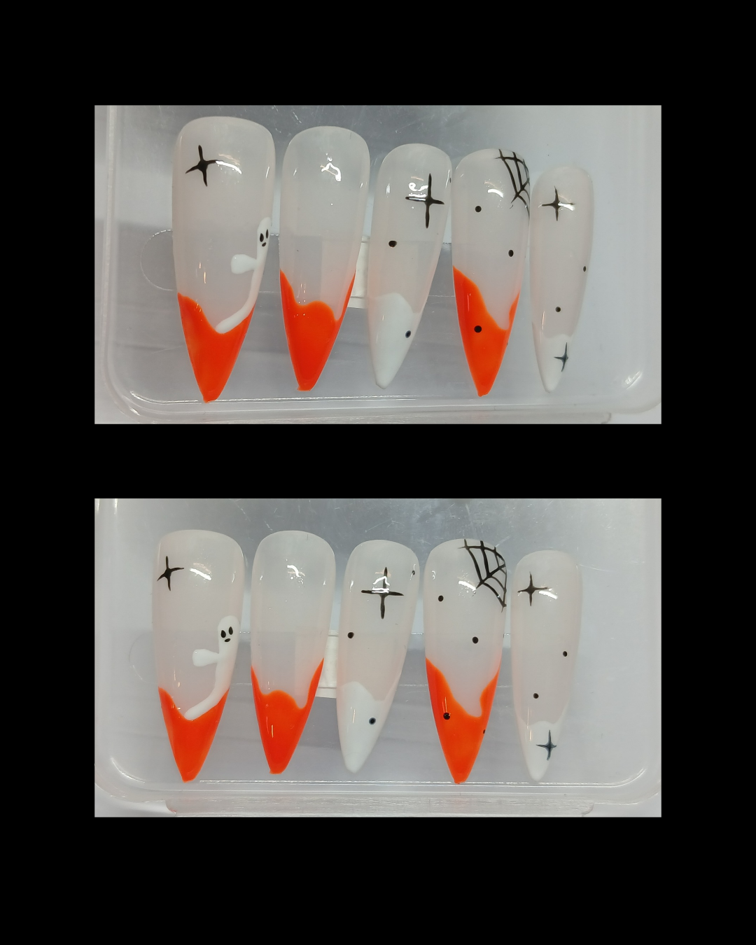 French orange et blanc