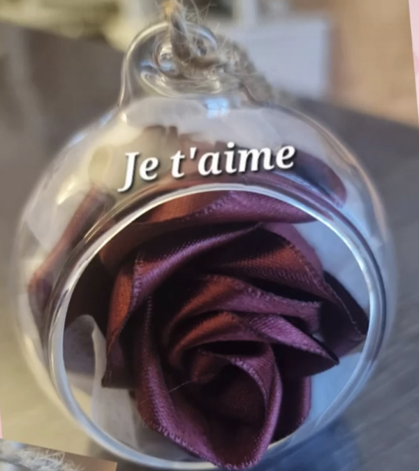 Rose en satin