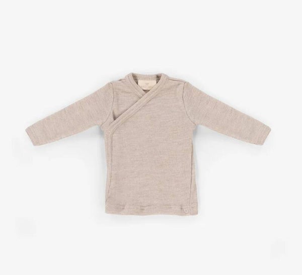 baby overslag shirt merino wol