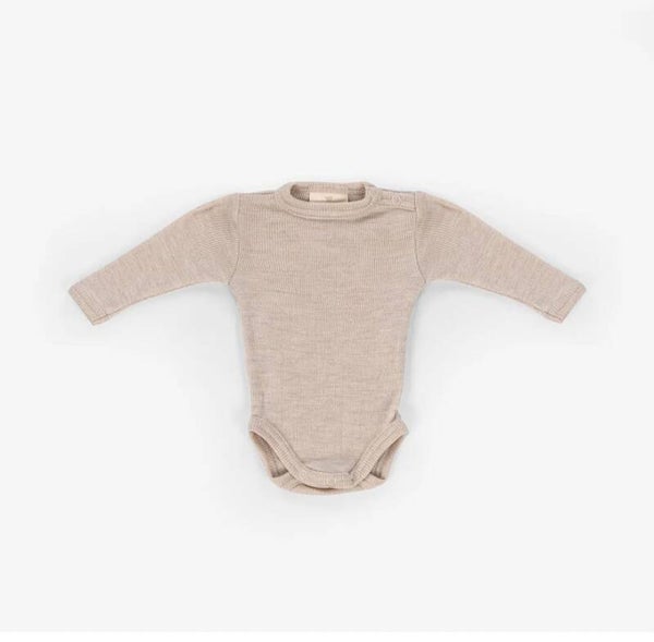Romper van  100% Merino wol Beige