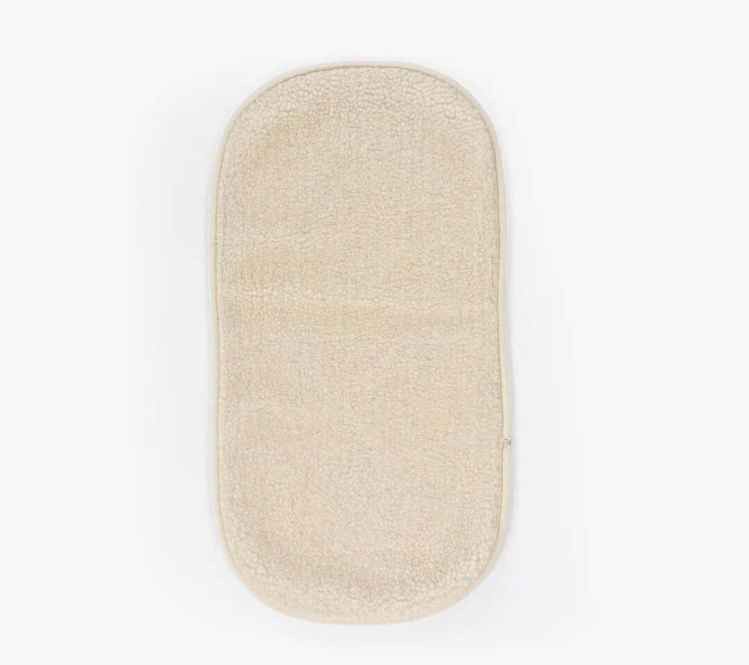 Merino wol onderlegger voor kinderwagen of reiswieg