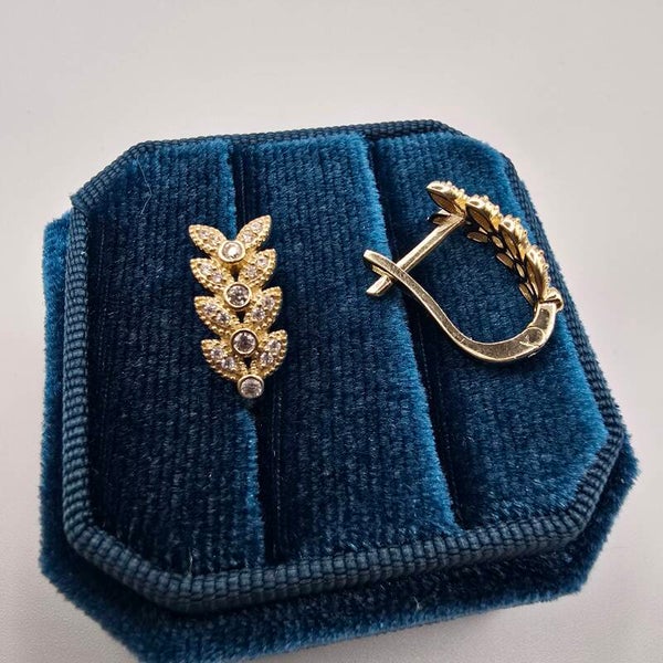 14k Gold Earrings/ Cercei Aur 14k C195