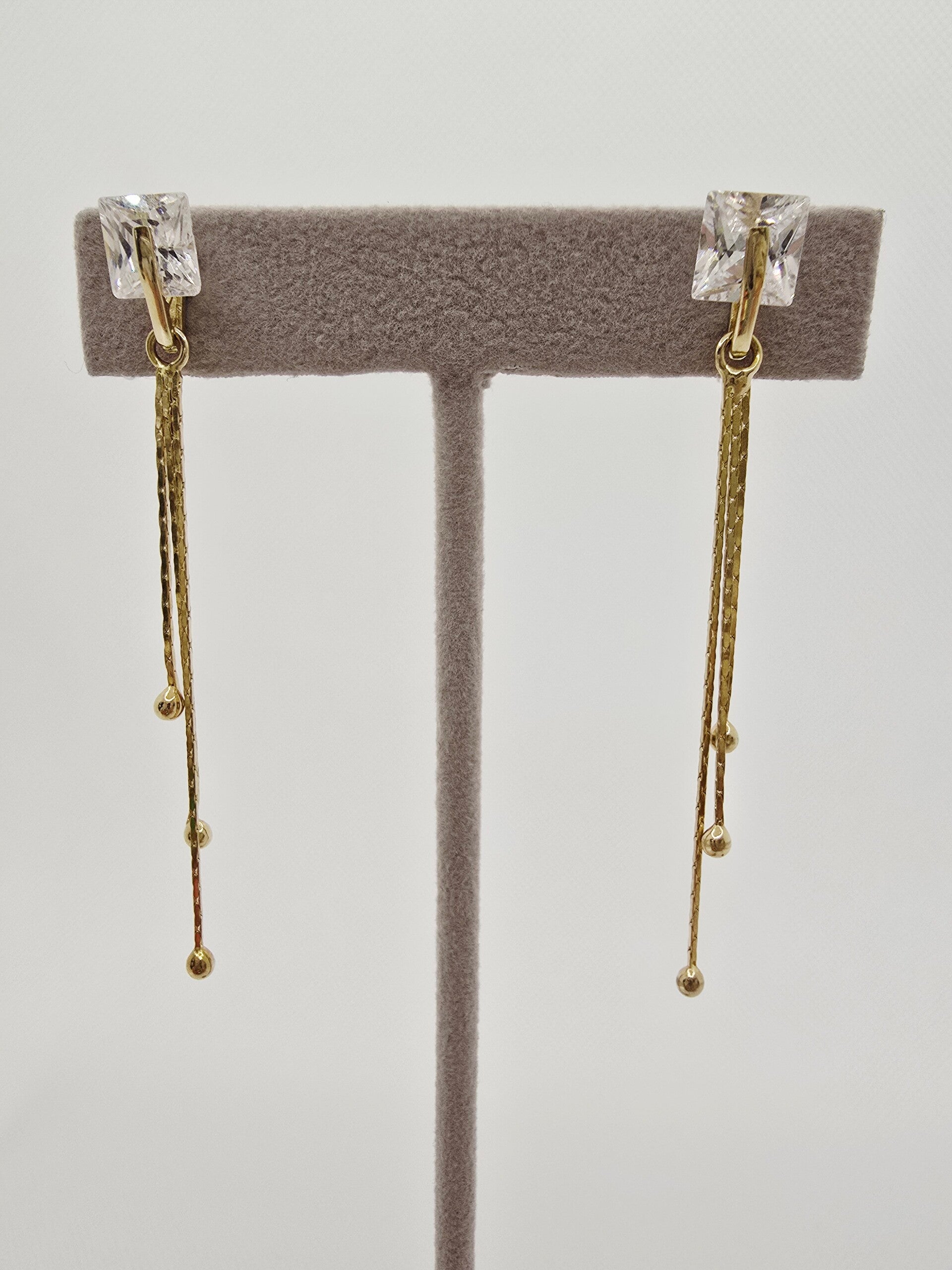 14k Gold Earrings/ Cercei Aur 14k CL031