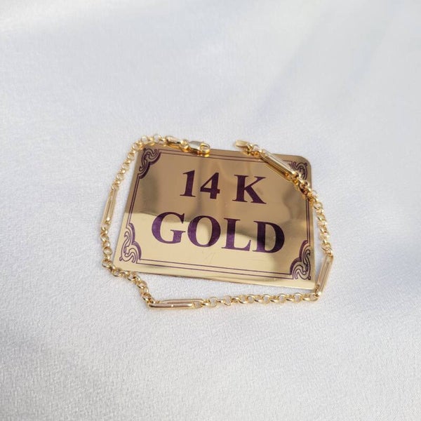 14k Gold Bracelet/ Bratara Aur 14k M05
