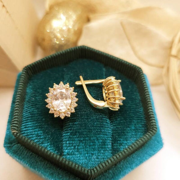 14k Gold Earrings/ Cercei Aur 14k C55