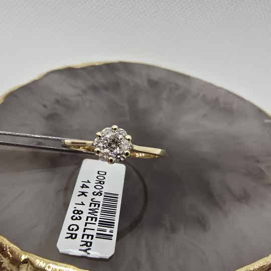 14K Gold &Diamond Ring DJ03