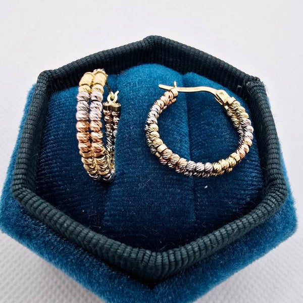 14k Gold Earrings/ Cercei Aur 14k C090