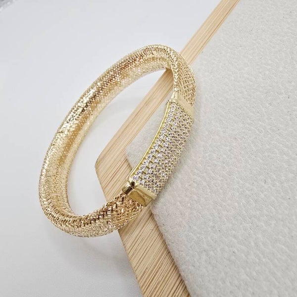 14K Gold Bangle/ Bratara Fixa Aur 14K BF338