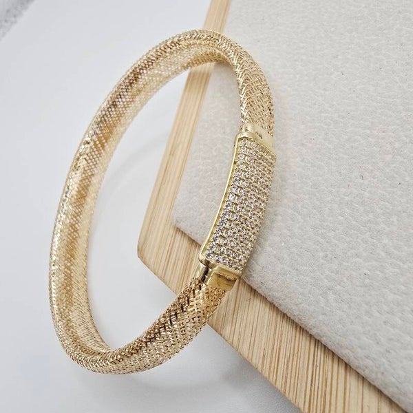 14K Gold Bangle/ Bratara Fixa Aur 14K BF339