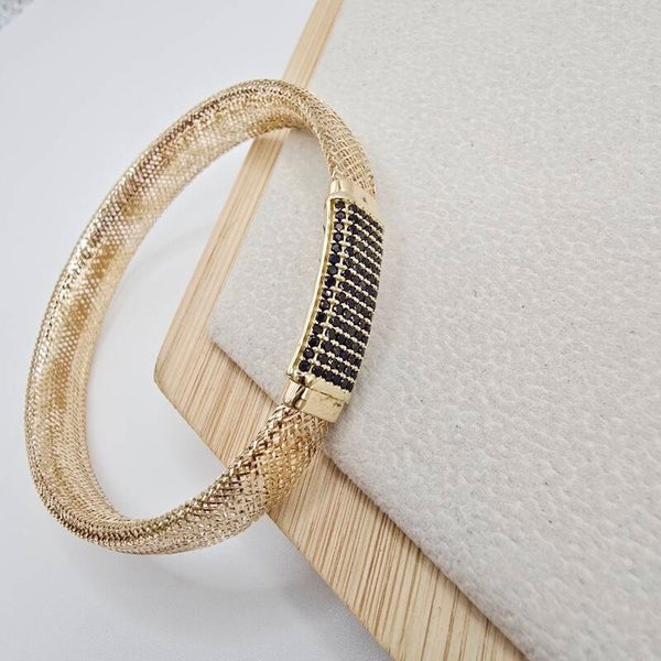 14K Gold Bangle/ Bratara Fixa Aur 14K BF342