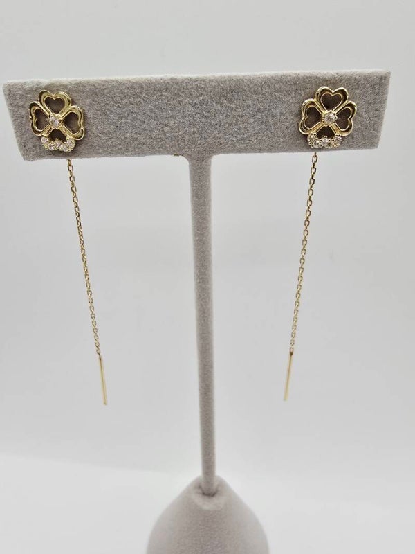 14k Gold Earrings/ Cercei Aur 14k CL130