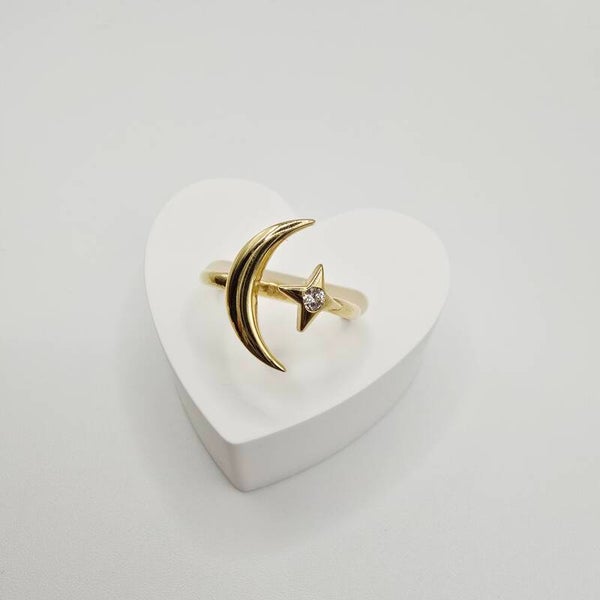 14K GOLD RING/ INEL AUR 14K R0315