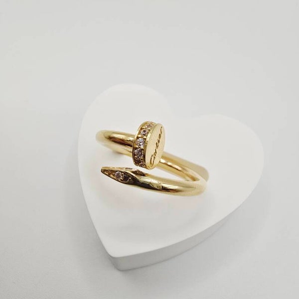 14K GOLD RING/ INEL AUR 14K R0324