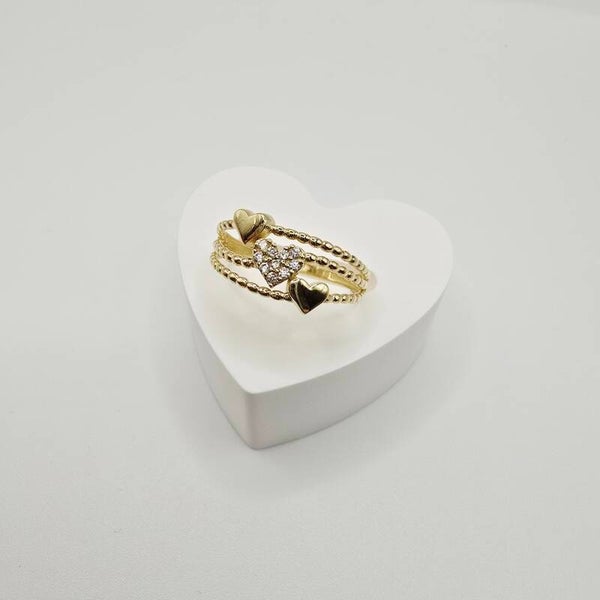 14K GOLD RING/ INEL AUR 14K R0329