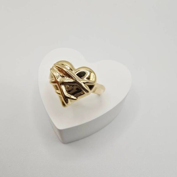 14K GOLD RING/ INEL AUR 14K R0331