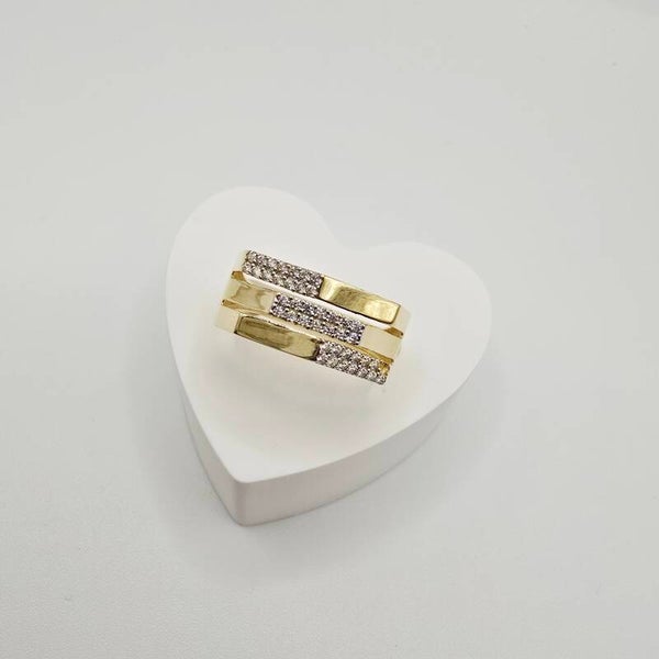 14K GOLD RING/ INEL AUR 14K R0340