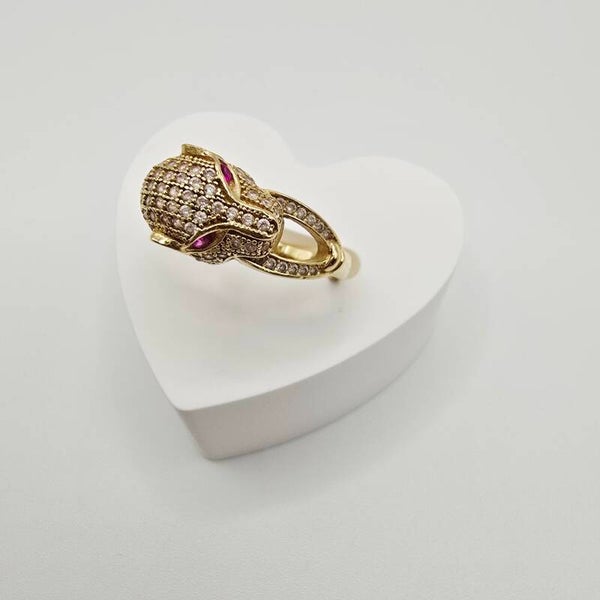 14K GOLD RING/ INEL AUR 14K R0344